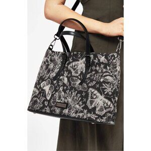 DISTURBIA Metamorphosis Butterfly Floral Print Handbag